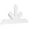 Ekena Millwork Saratoga Architectural Grade PVC Gable Bracket, 60"W x 27 1/2"H x 2"D x 6"F, 11/12 Pitch GBP060X28X0206SAR00 - alternate 1